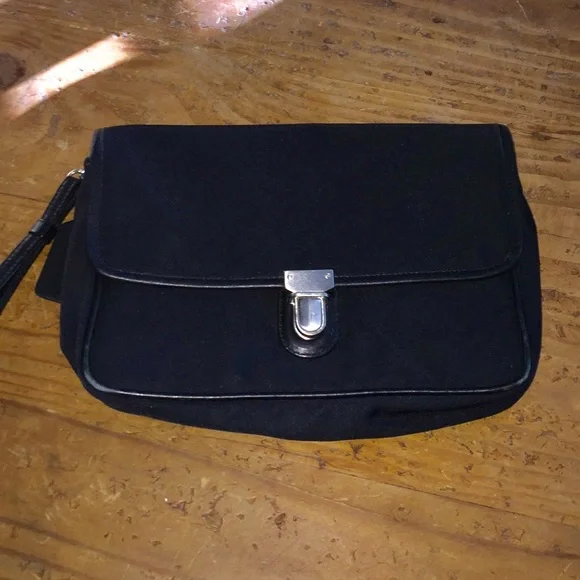 RARE VINTAGE Unisex COACH small commuter Black nylon office bag - Picture 2 of 4